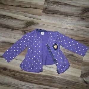 Carter's Lavender Polka Dot Kids Blazer